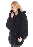 Mink Parka - Zippered Sculptured Mink