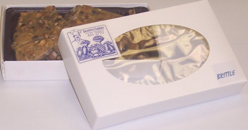 Scott's Cakes 1 2 lb. Hazelnut Brittle in a White Gourmet Box by Scott's Cakes