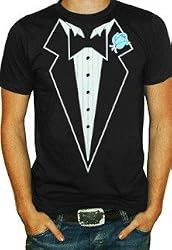 Tuxedo with Light Blue Flower Men's T-Shirt #10