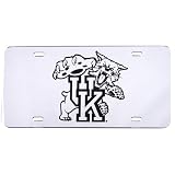 Kentucky Wildcats Etched Silver Mirror License Plate
