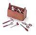 Dollhouse Miniature 1:12 Scale Tool BOX with Tools #Z1323