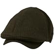 Men's Light Summer Duck Bill Pinstripe Snap Button Ivy Cabbie Hat Cap Gray 58cm