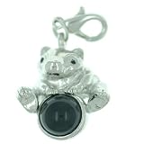 Baby Pig On Black Stone Clasp Charm