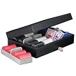 Luxury Poker Set, 320 8.8 grams Chips, Cards & Dice, Black Leather Case