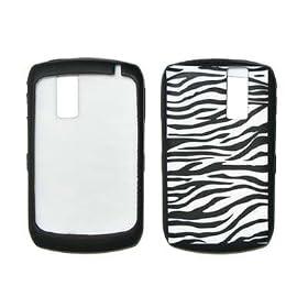 Zebra Stripes Design Soft Silicone Gel Skin Cover Case for Blackberry Curve 8300 / 8310 / 8320 / 8330 [Bulk Packaging]