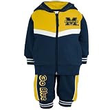 Michigan Wolverines Navy Blue Infant Slingshot Full Zip Hoody and Sweatpant Set