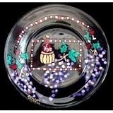 Wine Festival Design - Hand Painted - Platter/Serving Plate - 13 inch diameter