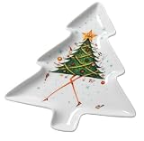 Royal Worcester Clare Mackie 10-inch Tree-Shaped Serving Platter