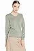 MIUK Women's 100% Cashmere Sweater Basic Slim V-Neck Long Sleeve Pullovers