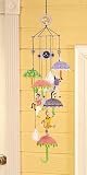 SohoDecor Raining Cat and Dog 36 inch Vibrant Garden Metal Wind Chime