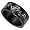 Black Stainless Steel Band with Celtic Design Sizes 8-13