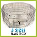 48H x 24 8 Panel GoGo Black Epoxy Exercise Pen w/ Door