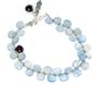 Faceted Light Blue Chalcedony Bracelet