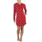 Xhilaration Hooded Sleep Tee - Red Snowflake