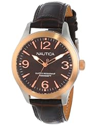 Nautica Unisex N13027M BFD 102 Mid Classic Analog with Enamel Bezel Watch