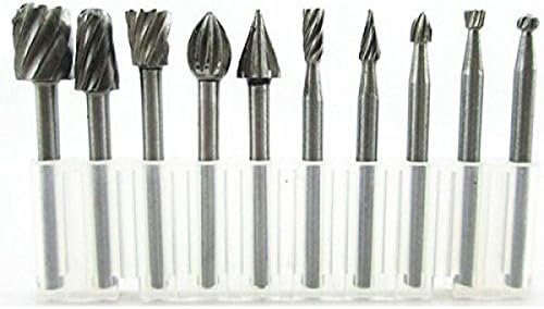 HSS Routing Router Bits Burr Rotary Suit Dremel & Rotary Tool Engraving Wood Working Tools - 2 pack