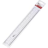 Clear Plastic Ruler - 1/16 Scale