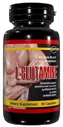 L-Glutamine - 90 Capsules 1500mg Minimize Muscle Tissue Breakdown