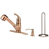 Fontaine Faucets Kitchen Sink Pullout Faucet - Antique Copper