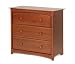 Baby : Stork Craft Beatrice Three Drawer Chest In Cognac
