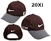 Nike Golf 2011 Tour Blocked Cap Hat 20XI Victory Red Logo Brown w/ Grey Bill