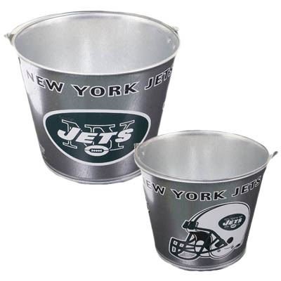 NFL NEW YORK JETS STEEL BEER WINE BOTTLE BUCKET