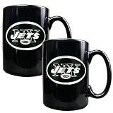 2 Pc New York Jets Coffee Mug Set - Black by Great Amreican Products