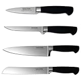 SALTER PRO SHARP KNIFE SET (PARING, BONING, BREAD, 20CM CHEF)
