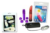 CalExotics Pocket Exotic Glow Double Bullet Bundle - Adult Toy Sex Kit