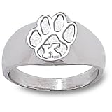 Univ Of Kentucky Paw W/K Ring Pendant (Silver)