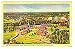 1941 Johns Hopkins University Aerial View Postcard