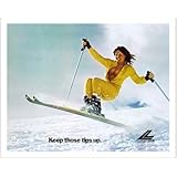 Lange Classic Ski Poster - Tips Up