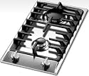 Fagor Home Appliances 2MFA-2GLSX 12" 2 Sealed Burner Gas Drop-In Cooktop - Stainless Steel Finish