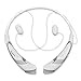 Rymemo Wireless Bluetooth 4.1 Stereo Headphone with Microphone - Silver/White