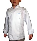 Chefskin Long Sleeve Jacket + White Apron+ White Hat Baby Toddler Kid Children Chef Set Lite Fabric