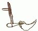 SHOWMAN Leather Bridle Rawhide Bosal Horse Hair Mecate