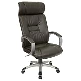 Espresso Brown Leather High Back Executive Office Chair [BT-9175-BRN-GG]