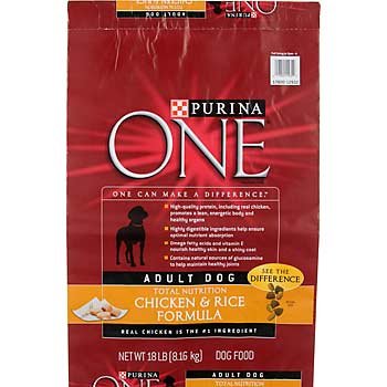 Purina One Dog Food - Chicken & Rice (18lb.)