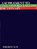 A Supplement to the Oxford English dictionary
