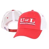 University of Louisville Cardinals 2-tone Trucker Adjustable Hat- Red/White