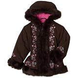 BigChillGirls2-6xMicroFiberWithFurTrim,Chocolate,2T