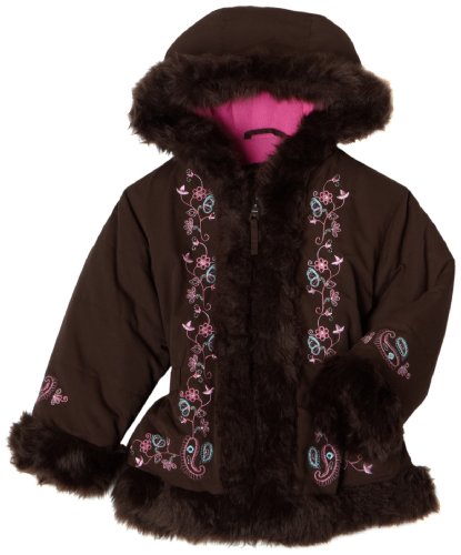 Big Chill Girls 2-6x Micro Fiber With Fur Trim