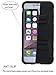 iPhone 6S Plus Case, ULAK Slim Dual Layer Rugged Hybrid Protective Cover with Kickstand and Swivel Belt Clip Combo Holster for Apple iPhone 6S Plus & iPhone 6 Plus 5.5 inch (Black)