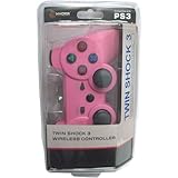 Playstation 3 PS3 Twin Shock 2.4 Ghz Wireless Controller PINK