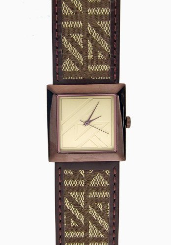 AK Anne Klein 10-8619chbn Ak Logo Ladies Watch