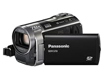Panasonic SDR-S70 Camcorder - Black (SD Card compatible, x78 Enhanced Optical Zoom, Wide Angle Lens)