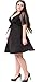 Sapphyra Women's Elegant Plus V-Neck Lace Sleeve Crochet Midi Dress Size 1X-5X