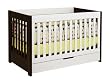 Babyletto Mercer Convertible Crib in Two Tone Espresso and White Babyletto Mercer Convertible Crib in Two Tone Espresso and White