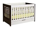 Babyletto Mercer Convertible Crib in Two Tone Espresso and White