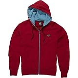 Fox Racing Mr. Clean Youth Boys Front Fleece Hoody Zip Racewear Sweatshirt/Sweater - Color: Red, Size: Small